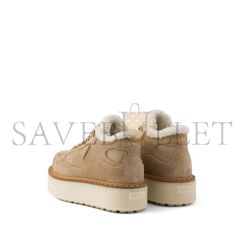 Pra*a suede mid-top sneakers